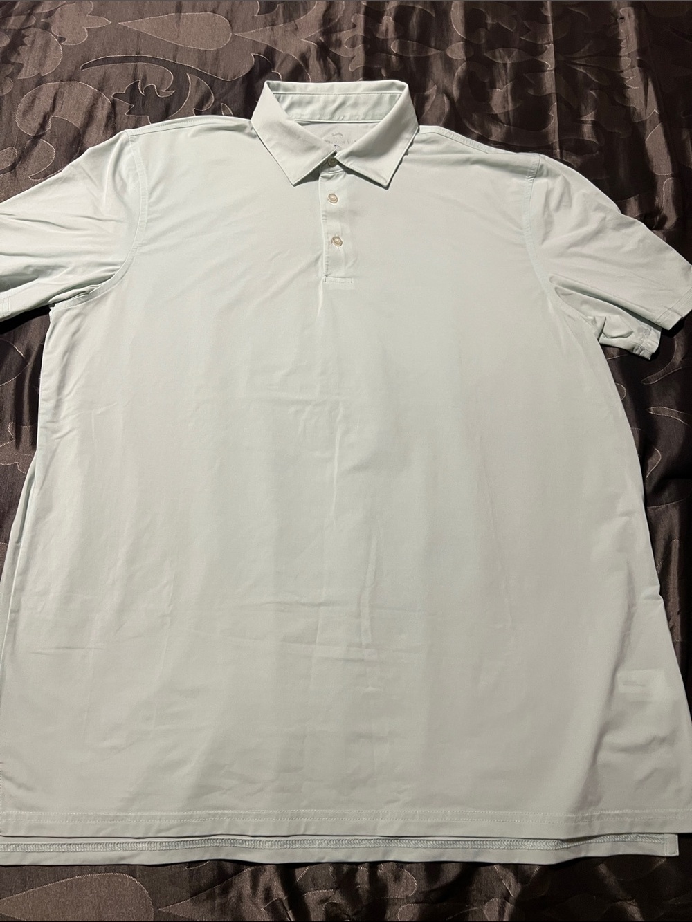 Southern Tide Men's Polo Lt Mint Green Brrr Cooling Technology Nylon Spandex XL
